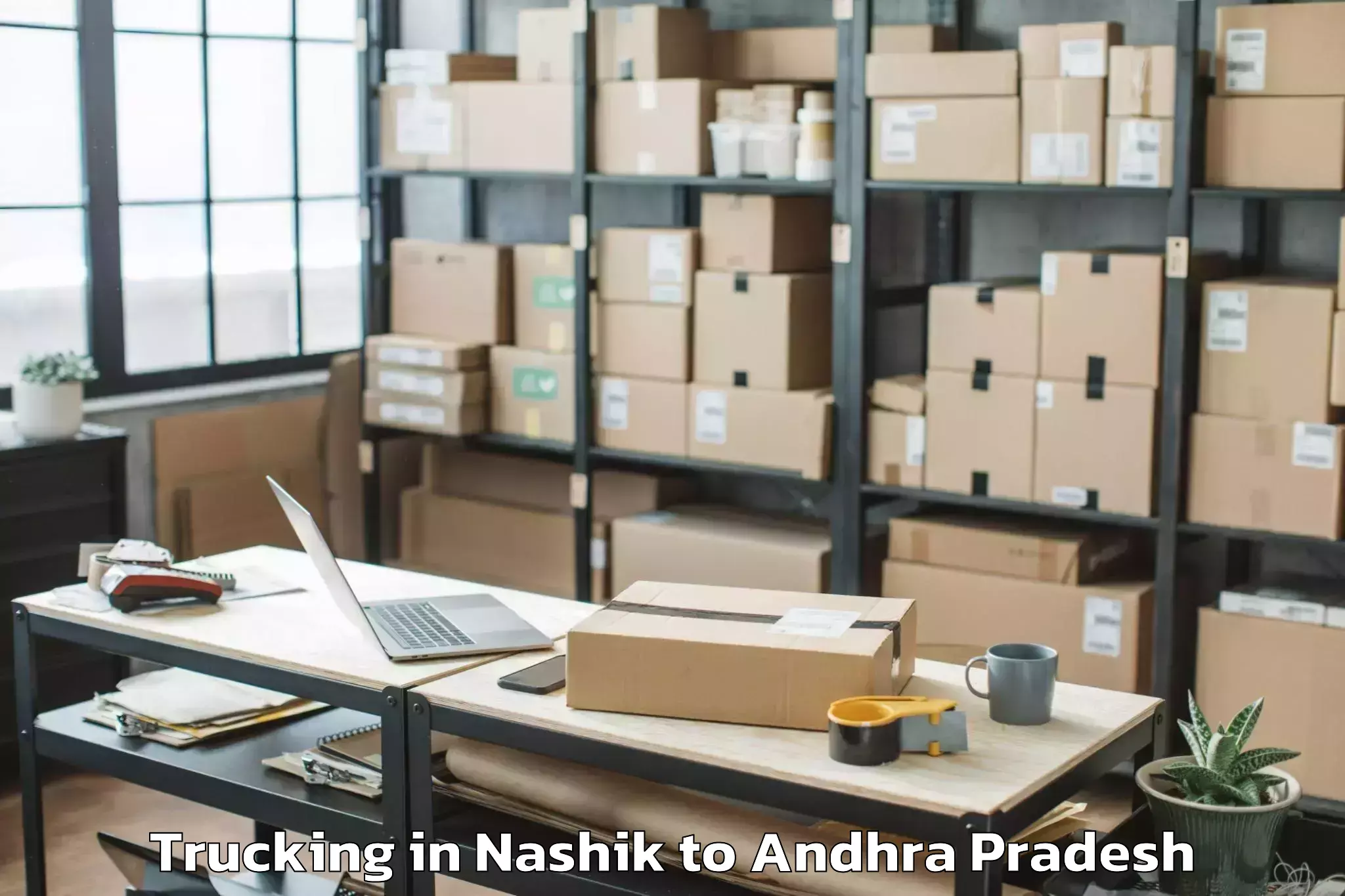 Leading Nashik to Pamidimukkala Trucking Provider